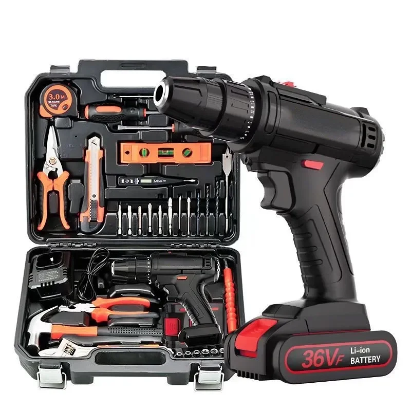2023 low price Household multifunctional lithium electric drill, electric screwdriver, electric carpenter set, hardware tool box
2023 low price Household multifunctional lithium electric drill, electric screwdriver, electric carpenter set, hardware tool box