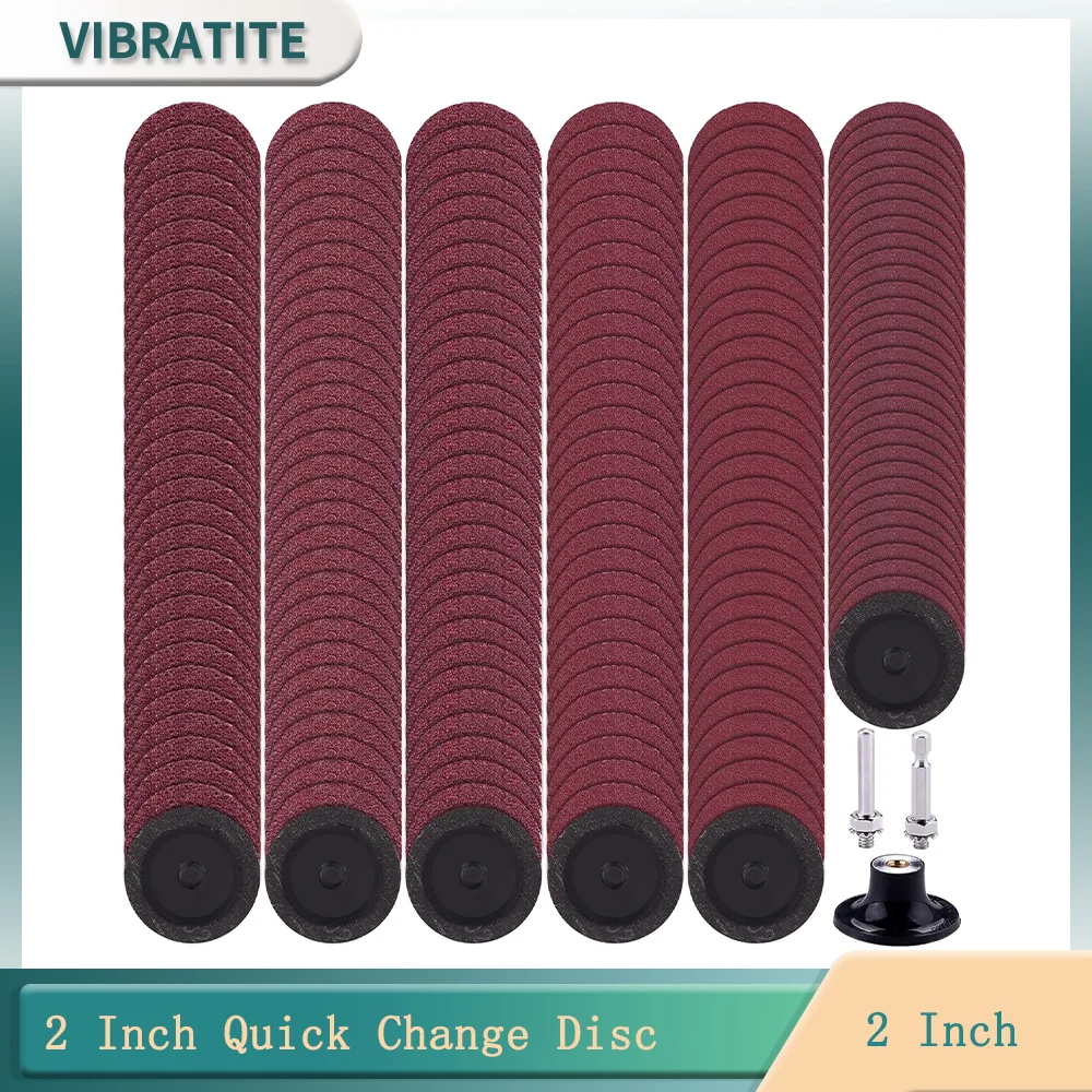 183 шт. 2-дюймовые шлифовальные диски с держателем 1/4 дюйма зернистость 60-240 # для