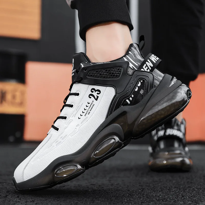Fashion Men Sneakers Trend Comfortable Men Breathable Basketball Shoes Outdoor Non-slip Sneakers Male Casual Sports Running Shoe
Fashion Men Sneakers Trend Comfortable Men Breathable Basketball Shoes Outdoor Non-slip Sneakers Male Casual Sports Running Shoe