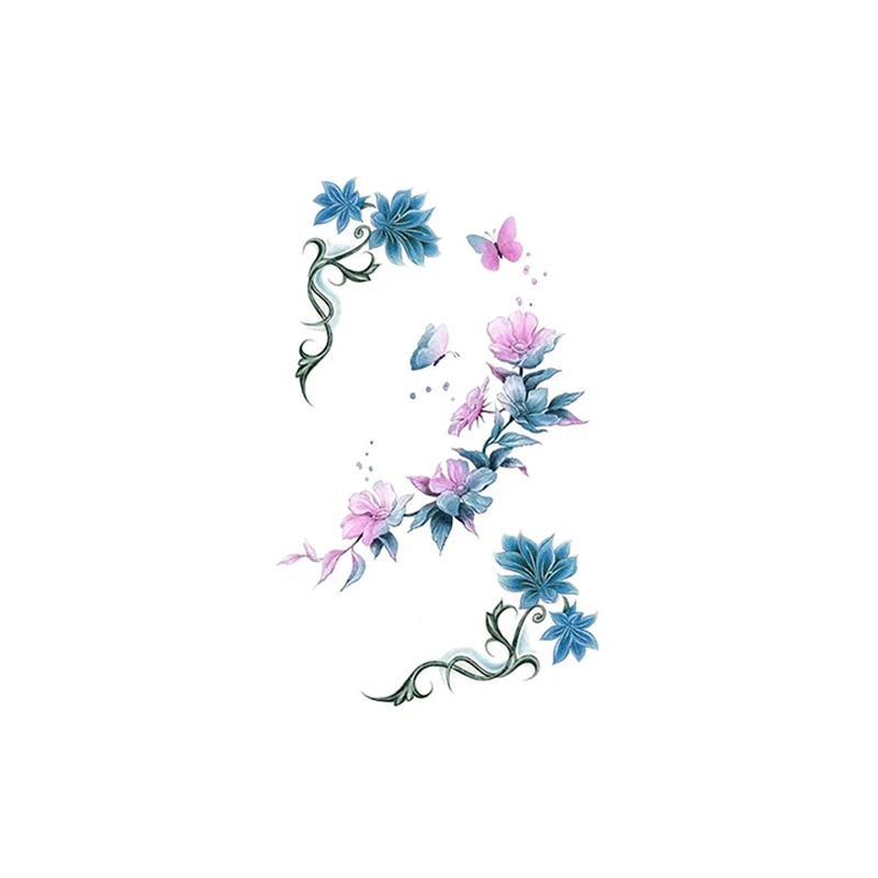 Watercolor Flower Temporary Tattoos Blossom Butterfly Sticker Fake Waterproof Tattoo Decal for Women Body Art Legs Neck Tatoos
Watercolor Flower Temporary Tattoos Blossom Butterfly Sticker Fake Waterproof Tattoo Decal for Women Body Art Legs Neck Tatoos