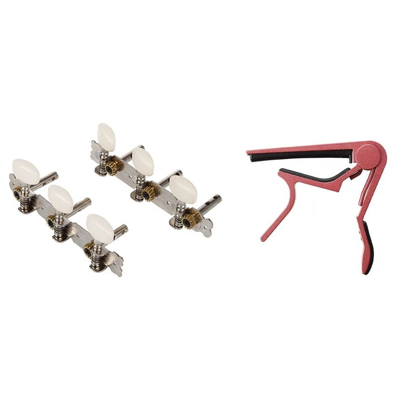 2 Pcs 3 Replacement Tuner Guitar Machine Head Peg With Quick Capo Acoustic Guitar Pink Electrica
2 Pcs 3 Replacement Tuner Guitar Machine Head Peg With Quick Capo Acoustic Guitar Pink Electrica