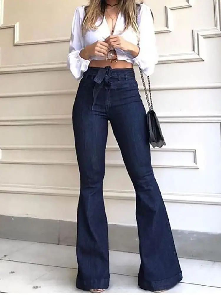 Lace Up High Waist Wide Leg Women's Jeans 2023 Summer New Slightly Elastic Casual Bell-Bottoms Fashionable Versatile Pants
Lace Up High Waist Wide Leg Women's Jeans 2023 Summer New Slightly Elastic Casual Bell-Bottoms Fashionable Versatile Pants