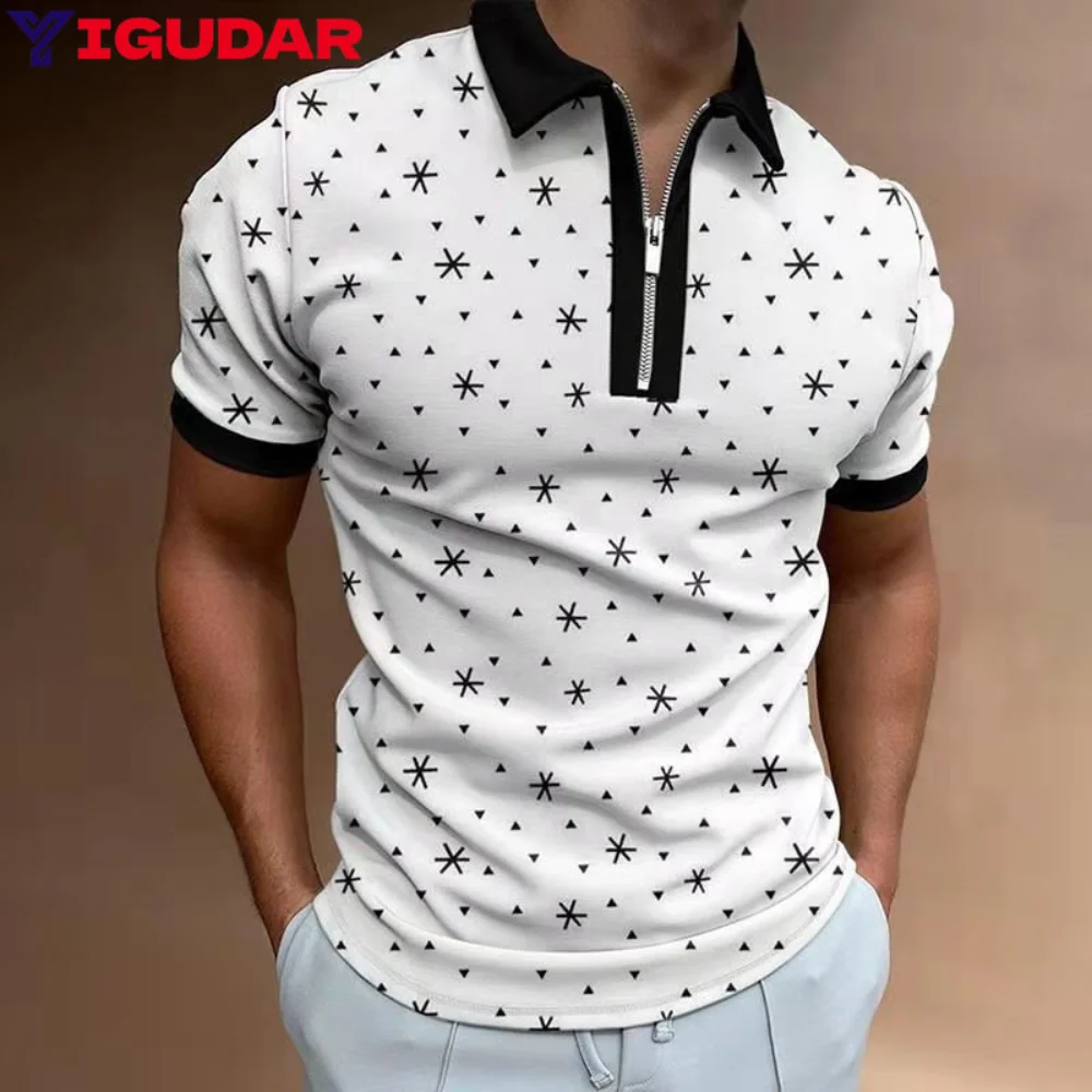 Comfortable Quick Dry Summer Men's Fashion Clothing Turn-down Collar Polos 3D Printed Short Sleeve Zipper T Shirt Leisure Tops
Comfortable Quick Dry Summer Men's Fashion Clothing Turn-down Collar Polos 3D Printed Short Sleeve Zipper T Shirt Leisure Tops