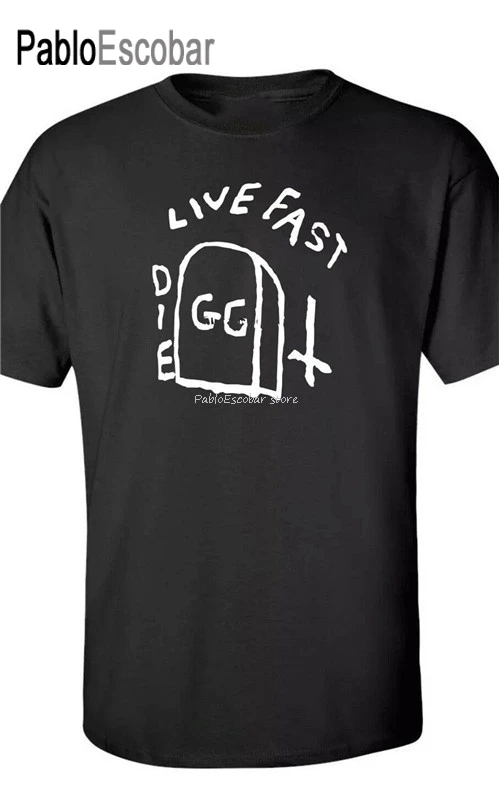 cotton tshirt men summer top tees male tee-shirt Gg Allin Tombstone T-Shirt Live Fast Die Szs-2Xl Graphic Tee Shirt
cotton tshirt men summer top tees male tee-shirt Gg Allin Tombstone T-Shirt Live Fast Die Szs-2Xl Graphic Tee Shirt