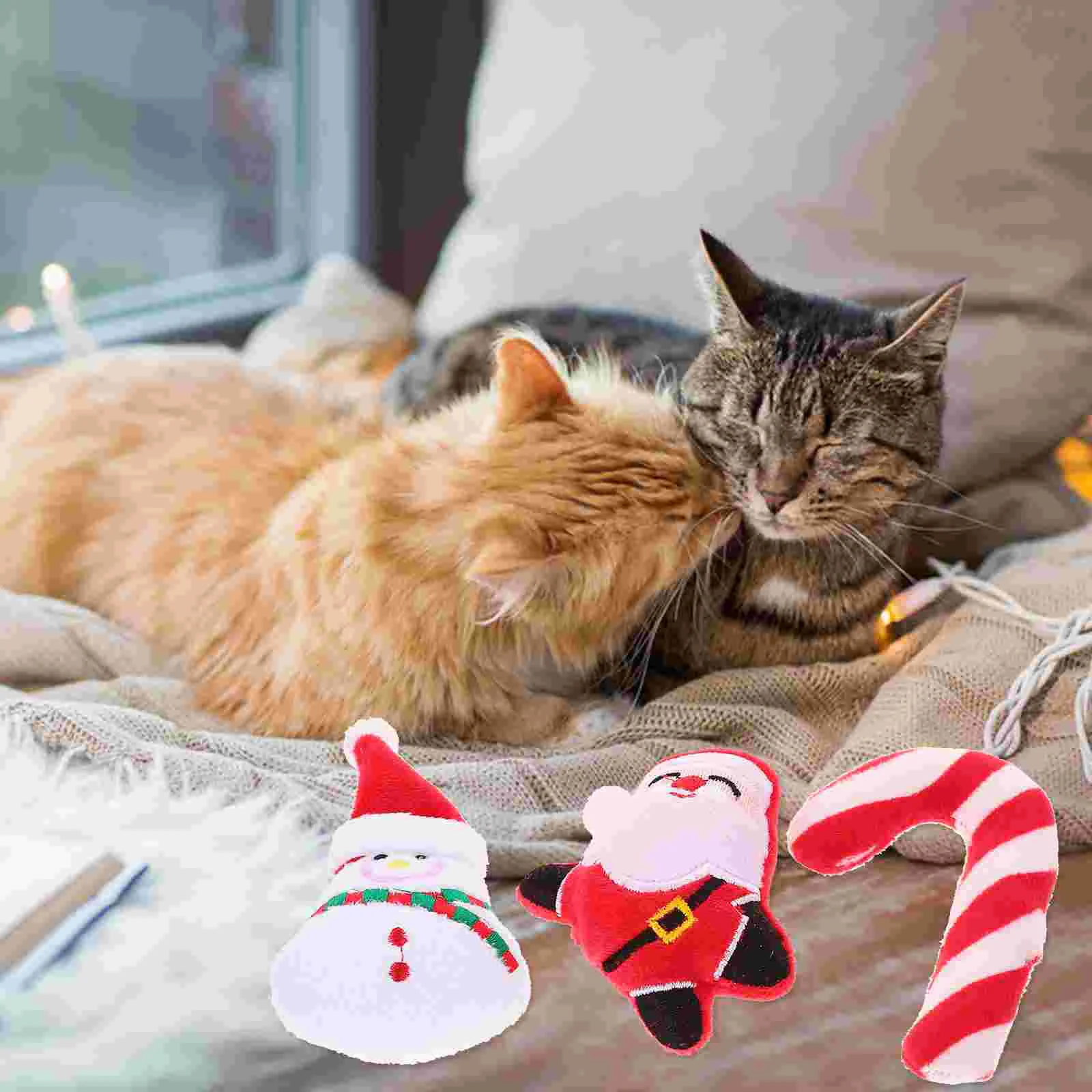 6 Pcs Kitten Toys Cat Plush Xmas Scratching Biting Bite Indoor Cats Self-playing Catnip
6 Pcs Kitten Toys Cat Plush Xmas Scratching Biting Bite Indoor Cats Self-playing Catnip