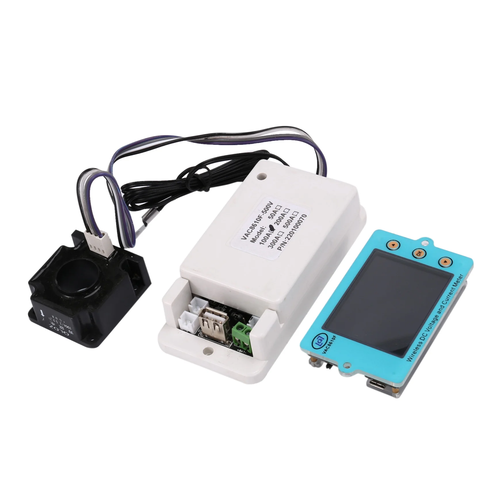 2.4Inch DC 500V Wireless Voltage Meter Voltmeter Ammeter Solar Battery Charging Coulometer Capacity Power Detector(100A)
2.4Inch DC 500V Wireless Voltage Meter Voltmeter Ammeter Solar Battery Charging Coulometer Capacity Power Detector(100A)