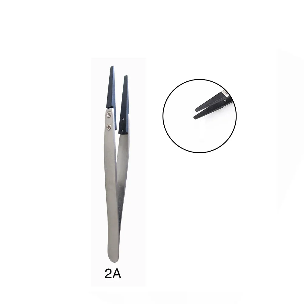 Repair Tools Tweezers Black And Silver Comfortable Hand Feeling Fiber Full Stainless Steel Multifunction With Replaceable Tips
Repair Tools Tweezers Black And Silver Comfortable Hand Feeling Fiber Full Stainless Steel Multifunction With Replaceable Tips
