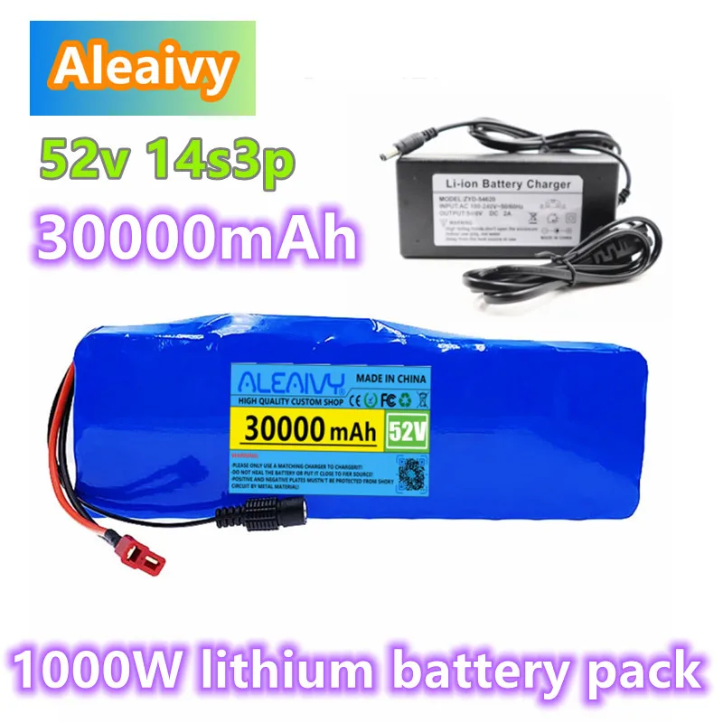 52V 14S3P 30Ah 30000mAh 18650 1000W Lithium Battery for Balance Car, Electric Bicycle,electric scooters,Tricycle +Charger
52V 14S3P 30Ah 30000mAh 18650 1000W Lithium Battery for Balance Car, Electric Bicycle,electric scooters,Tricycle +Charger
