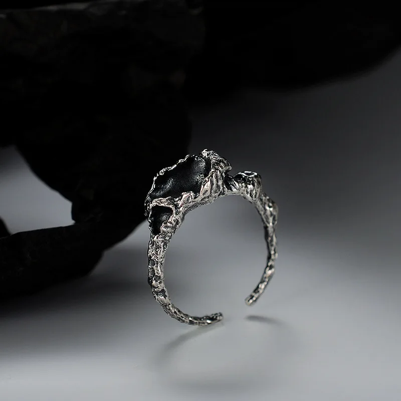 Youth of Vigor Designer Rough Surface Irregular Solid 925 Sterling Silver Open Ring Original Party Rings R1175
Youth of Vigor Designer Rough Surface Irregular Solid 925 Sterling Silver Open Ring Original Party Rings R1175