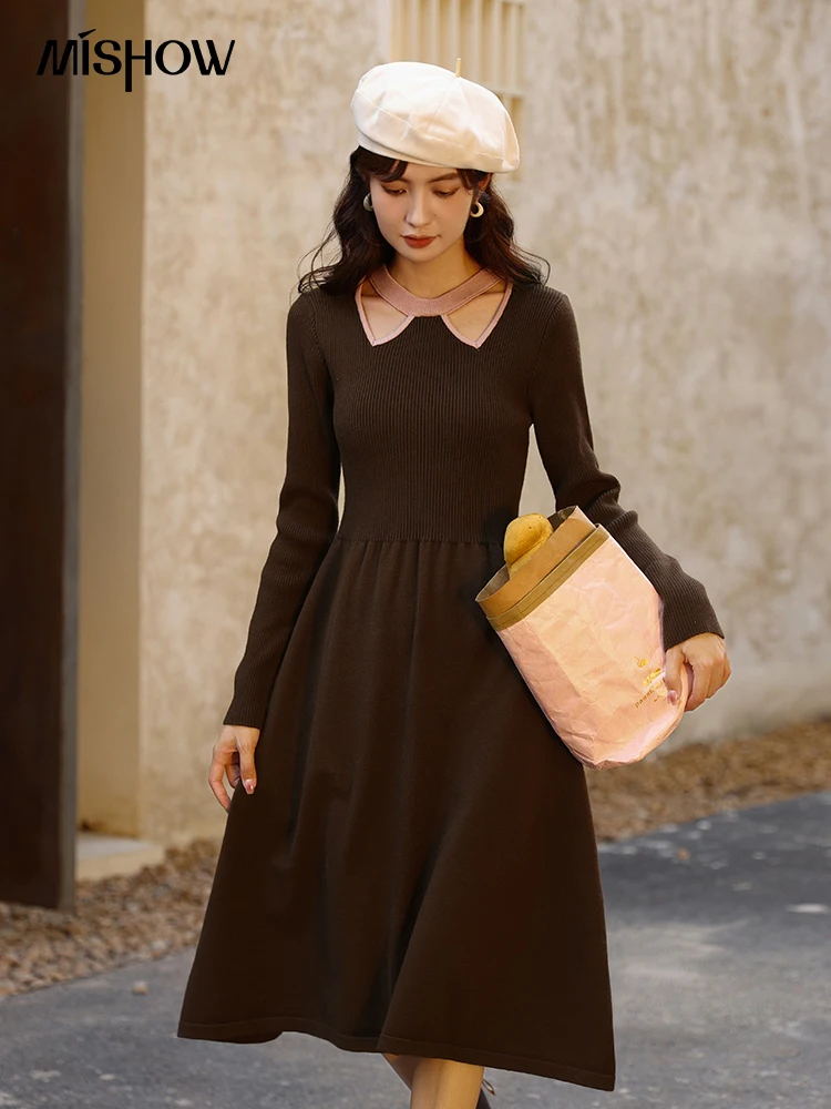 MISHOW Autumn Winter 2023 Knitted Dress for Women Hollow Out O Neck A-LINE Pullover Long Sleeve Female Midi Dresses MXB33L1199
MISHOW Autumn Winter 2023 Knitted Dress for Women Hollow Out O Neck A-LINE Pullover Long Sleeve Female Midi Dresses MXB33L1199