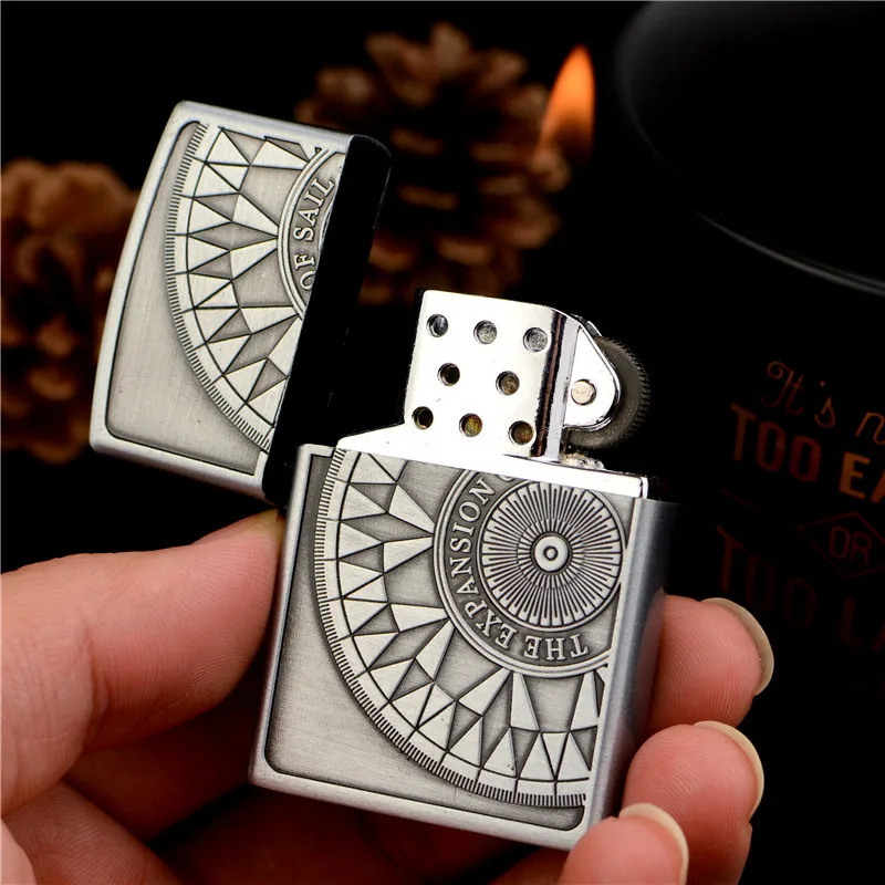 Metal Creative Gas Lighter Flint Grinding Wheel Windproof Flame Fire Starter Butane Lighter Cigarette Cigar Smoking Accessories
Metal Creative Gas Lighter Flint Grinding Wheel Windproof Flame Fire Starter Butane Lighter Cigarette Cigar Smoking Accessories