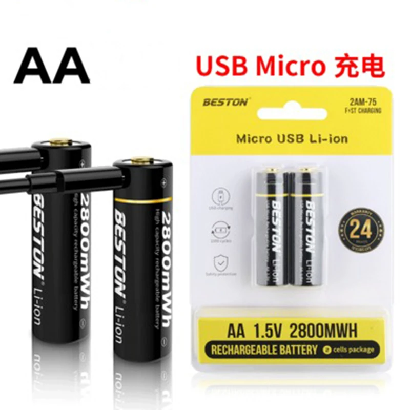 AA AAA lithium battery 3500mwh toy KTV battery electronic equipment 1.5V constant voltage fast charging USB rechargeable battery
AA AAA lithium battery 3500mwh toy KTV battery electronic equipment 1.5V constant voltage fast charging USB rechargeable battery