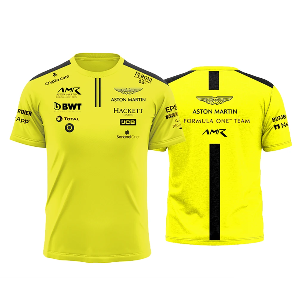 New Summer Aston Martin Team Men's and Women's T-shirts F1 Formula One racing enthusiasts comfortable breathable quick-drying
New Summer Aston Martin Team Men's and Women's T-shirts F1 Formula One racing enthusiasts comfortable breathable quick-drying