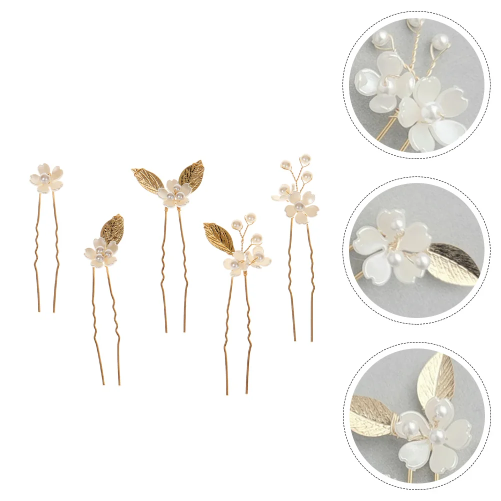 5 Pcs Hairpin Wedding Women Headdress Pearl Stick Five Petals Bride Zinc Alloy Party Fork Bridesmaid Pearls Accessory
5 Pcs Hairpin Wedding Women Headdress Pearl Stick Five Petals Bride Zinc Alloy Party Fork Bridesmaid Pearls Accessory