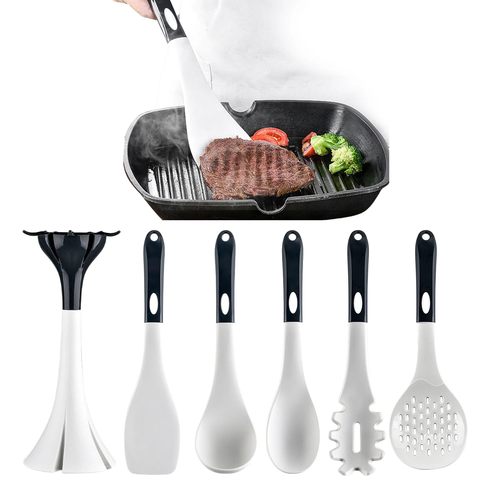 Набор силиконовых кухонных принадлежностей, набор термостойких кухонных принадлежностей, 6 шт., термостойкий антипригарный кухонный инстр...
Набор силиконовых кухонных принадлежностей, набор термостойких кухонных принадлежностей, 6 шт., термостойкий антипригарный кухонный инстр...