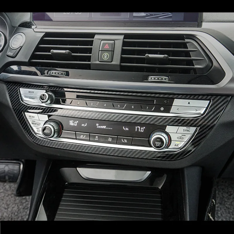 

ABS центральная консоль кондиционера CD рамка декоративная крышка отделка для BMW X3 G01 G08 2018 Стайлинг интерьера автомобиля
