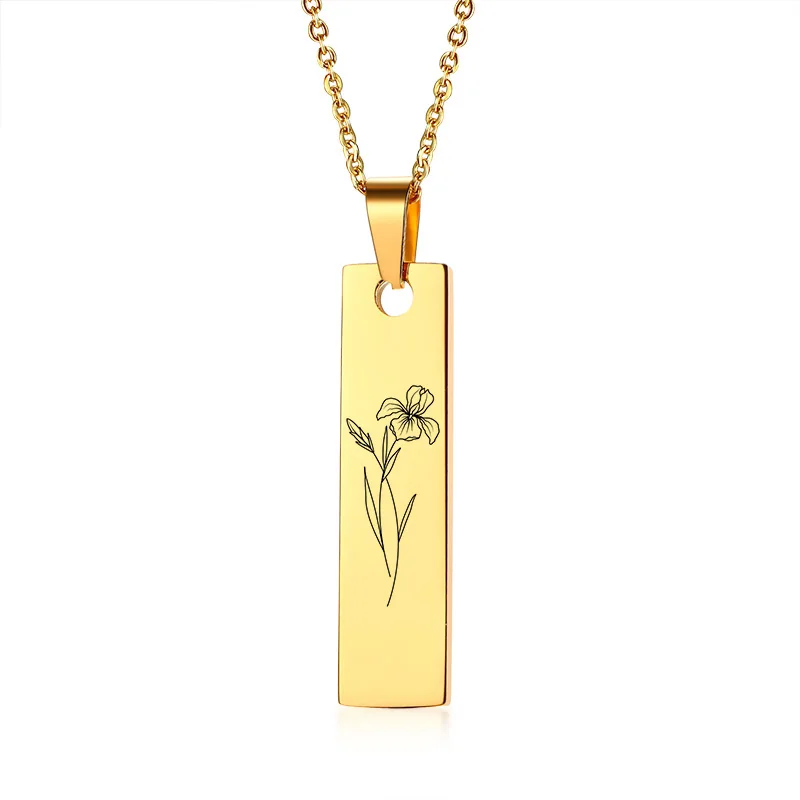 Houwu Flower Guardian 12 MontStainless Steel "Birthday" 12 Months Flora Pendant Necklace Hot Style Fashion Personality
Houwu Flower Guardian 12 MontStainless Steel "Birthday" 12 Months Flora Pendant Necklace Hot Style Fashion Personality