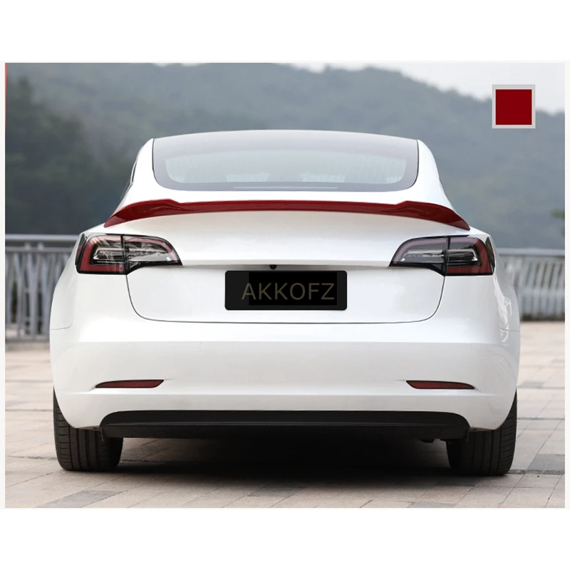 For Tesla Model 3 High Quality ABS Material Carbon Fiber Look Black Rear Spoiler Trunk Wing 2017 -2022
For Tesla Model 3 High Quality ABS Material Carbon Fiber Look Black Rear Spoiler Trunk Wing 2017 -2022