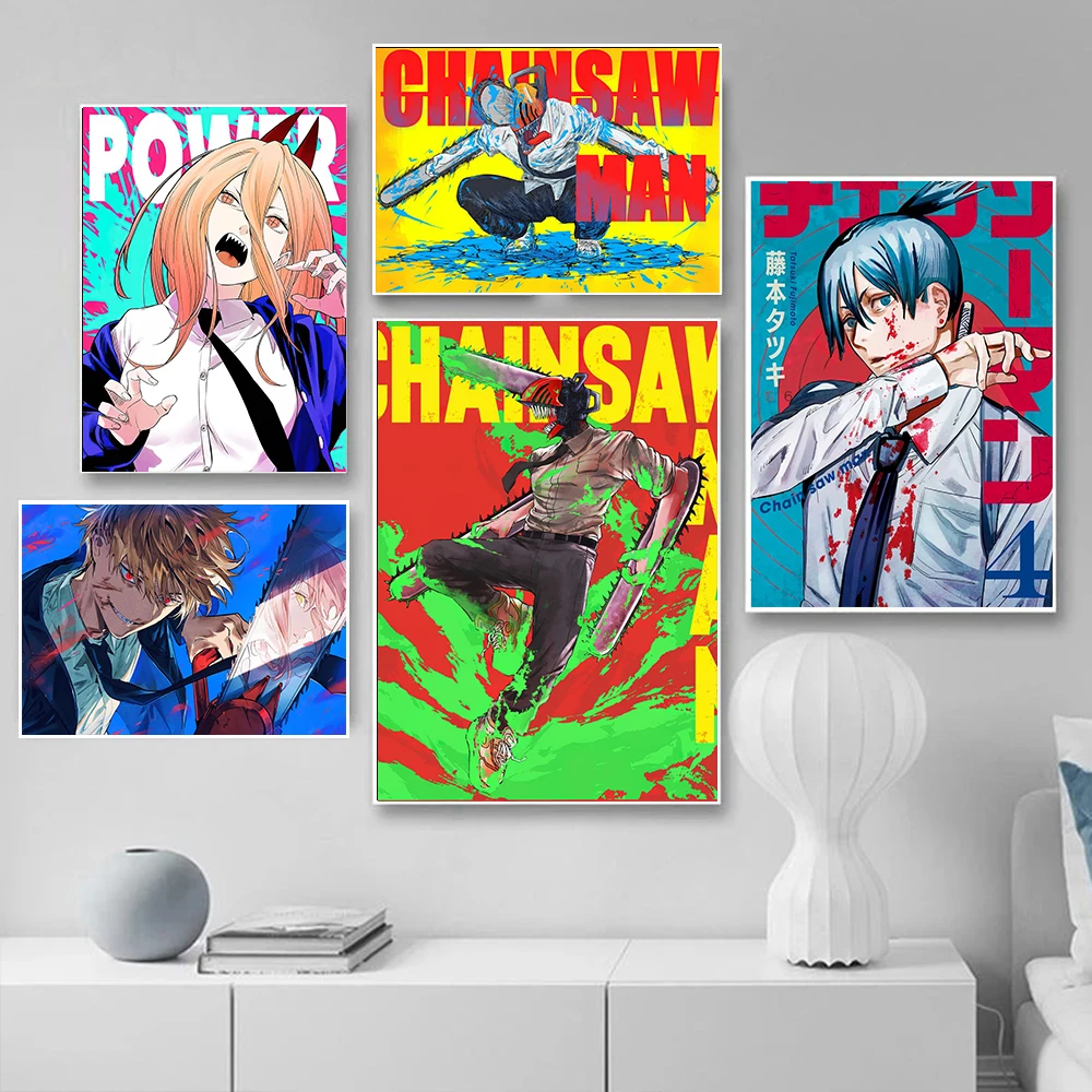 Japanese Anime Chainsaw Man Canvas Painting Art Nordic Posters and Prints Wall Pictures for Living Room Decoration Frameless
Japanese Anime Chainsaw Man Canvas Painting Art Nordic Posters and Prints Wall Pictures for Living Room Decoration Frameless