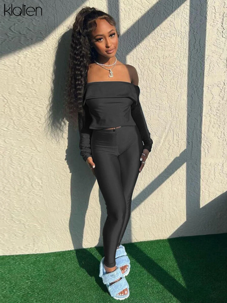 KLALIEN Sexy Two Piece Set Women Summer New Skinny Stretch Solid Backless Tee and Leggings Matching Set Female Activewear Y2K
KLALIEN Sexy Two Piece Set Women Summer New Skinny Stretch Solid Backless Tee and Leggings Matching Set Female Activewear Y2K