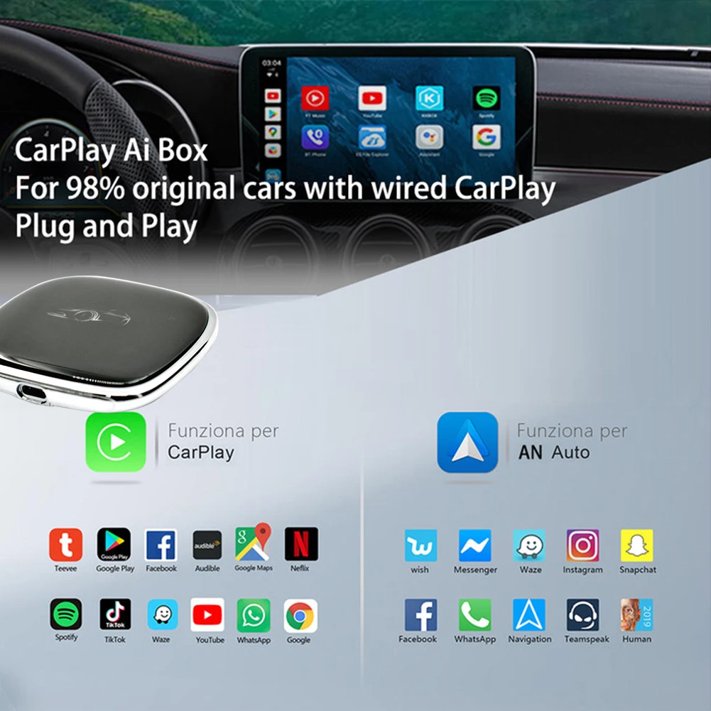 Автомобильная коробка с ии, автомобильная Проводная модернизация CarPlay, Android, беспроводная CarPlay, Android A UTO, проводная функция Carplay, сеть 4G, диапаз...
Автомобильная коробка с ии, автомобильная Проводная модернизация CarPlay, Android, беспроводная CarPlay, Android A UTO, проводная функция Carplay, сеть 4G, диапаз...