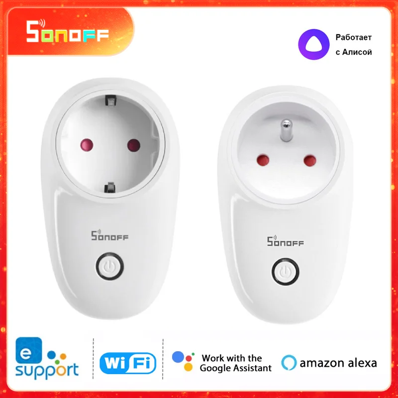 Смарт-розетка SONOFF S26R2 с поддержкой Wi-Fi, голосовым управлением, дистанционным управлением и таймером
Смарт-розетка SONOFF S26R2 с поддержкой Wi-Fi, голосовым управлением, дистанционным управлением и таймером