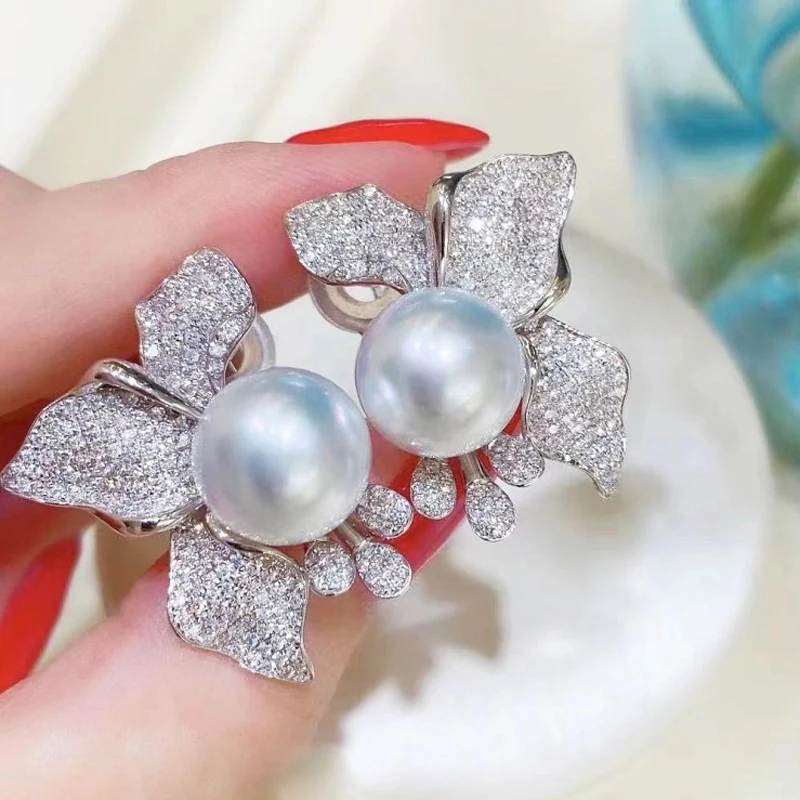 MeiBaPJ 9-9.5mm Natural White Round Pearls Fashion Butterfly Stud Earrings 925 Genuine Silver Fine Wedding Jewelry for Women
MeiBaPJ 9-9.5mm Natural White Round Pearls Fashion Butterfly Stud Earrings 925 Genuine Silver Fine Wedding Jewelry for Women