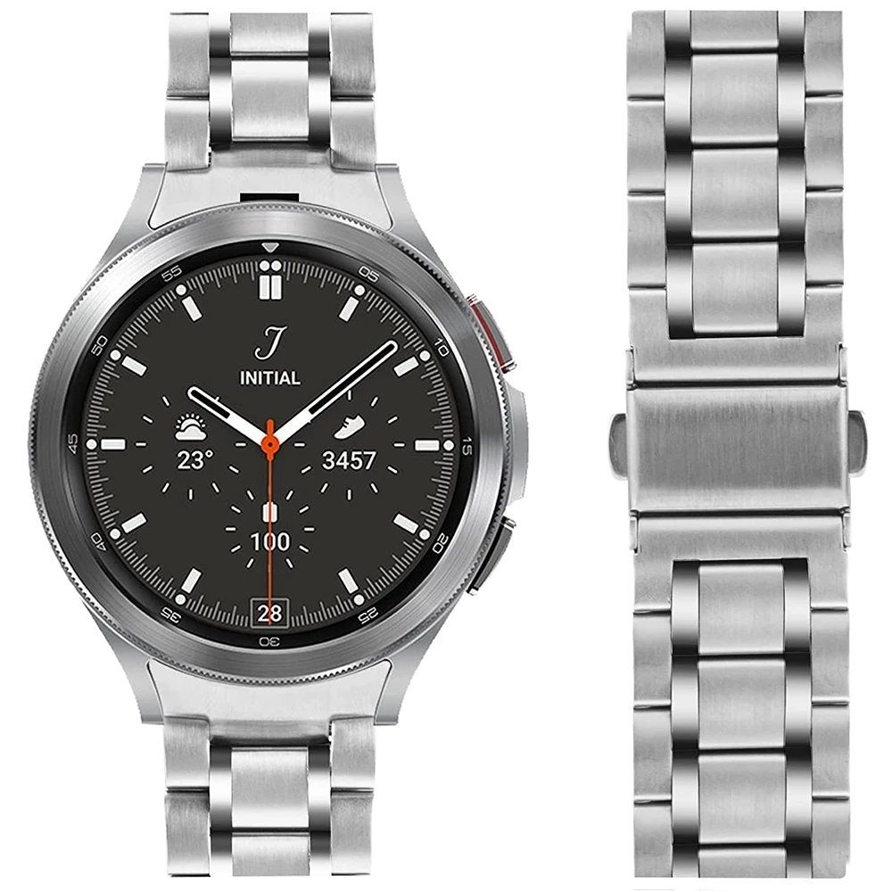 Ремешок из нержавеющей стали для Samsung Galaxy Watch 4 Classic, металлический браслет без зазора, с изогнутым концом, 46 мм 42 мм, аксессуары для наручных ч...
Ремешок из нержавеющей стали для Samsung Galaxy Watch 4 Classic, металлический браслет без зазора, с изогнутым концом, 46 мм 42 мм, аксессуары для наручных ч...