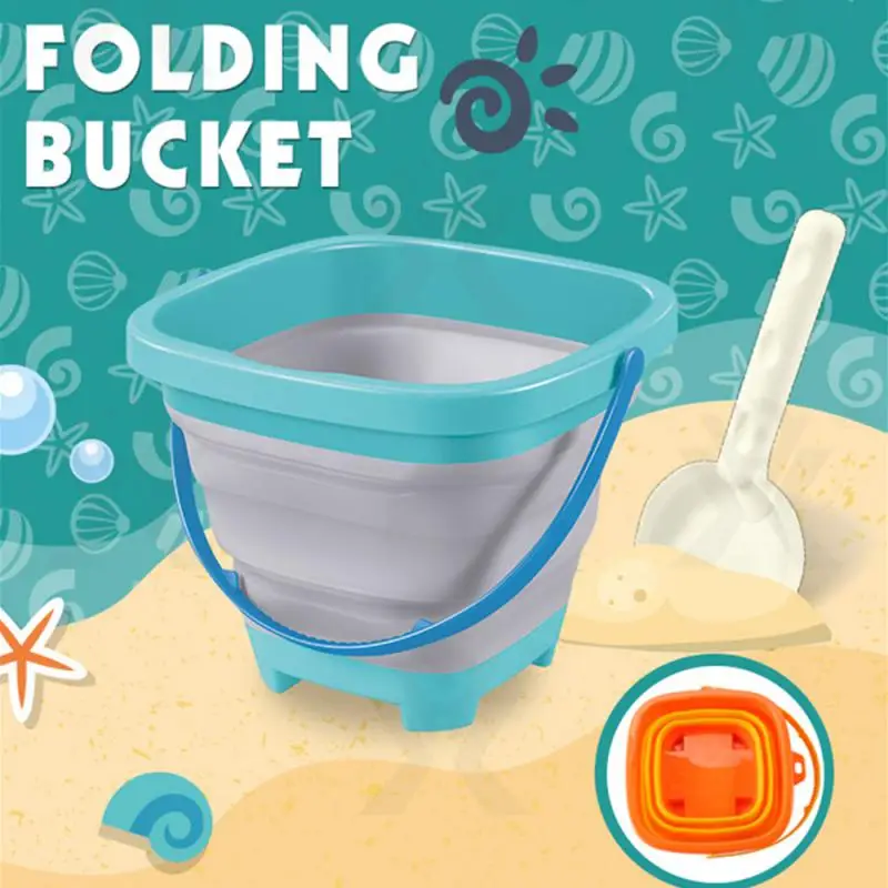 Summer Portable Children's Toys Seaside Set Foldable Beach Bucket With Shovel Outdoor Multi-functional Sand Bucket Beach Toys
Summer Portable Children's Toys Seaside Set Foldable Beach Bucket With Shovel Outdoor Multi-functional Sand Bucket Beach Toys
