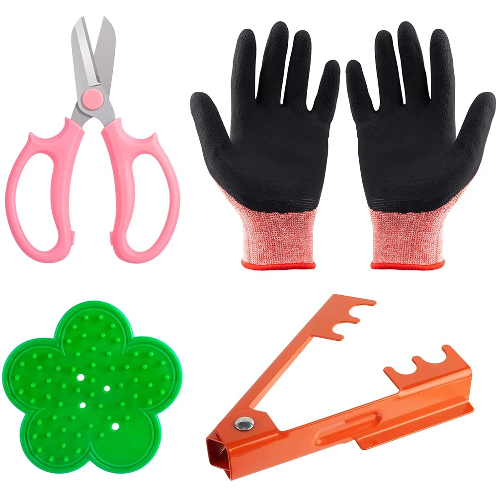 Rose Leaf Thorn Stripper Kit Stripping Tool Thorn Remover for Flowers with Gloves & Pruning Scissors Gardening Tools
Rose Leaf Thorn Stripper Kit Stripping Tool Thorn Remover for Flowers with Gloves & Pruning Scissors Gardening Tools