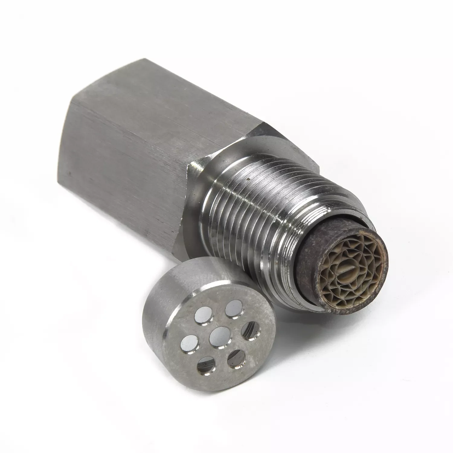 Quality Mini Catalytic Converter With Built-in M18X1.5 Catalytic Converter 304 Stainless Steel 6*2.5*2.5cm O2 Sensor
Quality Mini Catalytic Converter With Built-in M18X1.5 Catalytic Converter 304 Stainless Steel 6*2.5*2.5cm O2 Sensor