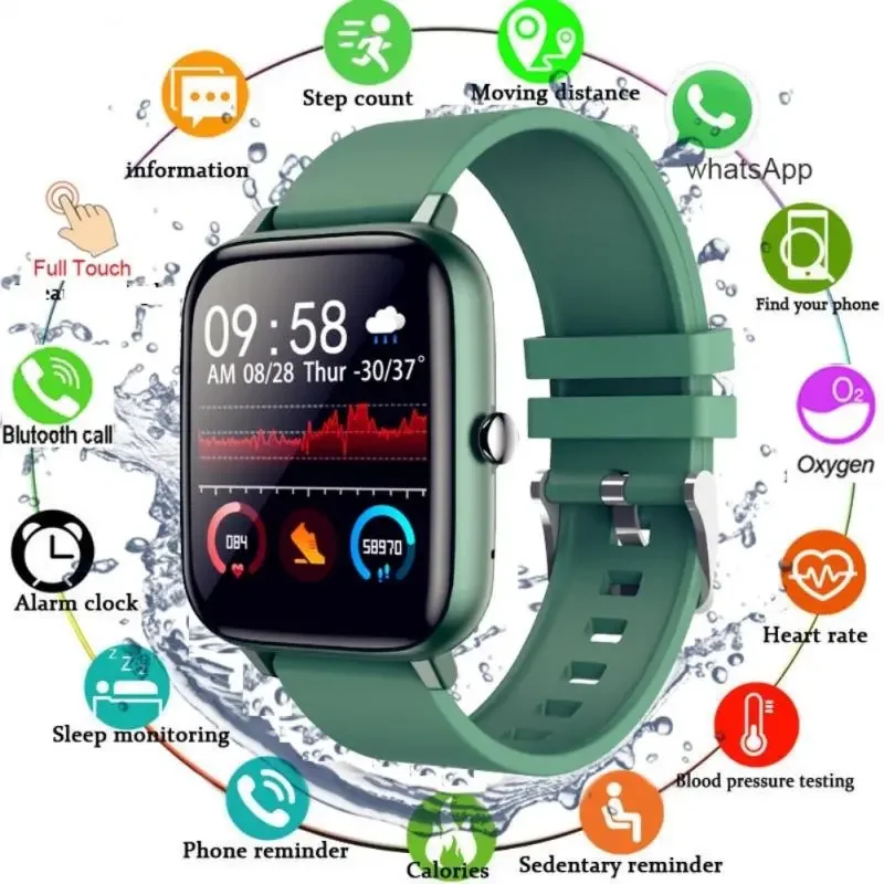 New Smart Watch Full Touch Blood Pressure Monitor Fitness Tracker Sport Men Women Smartwatch Wristband For Android IOS
New Smart Watch Full Touch Blood Pressure Monitor Fitness Tracker Sport Men Women Smartwatch Wristband For Android IOS