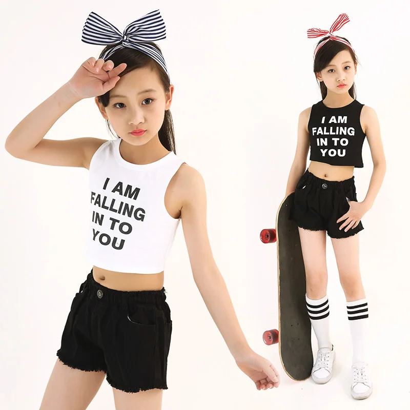 New children's jazz dance performance clothes modern girl Jazz vest shorts suit hip hop performance
New children's jazz dance performance clothes modern girl Jazz vest shorts suit hip hop performance