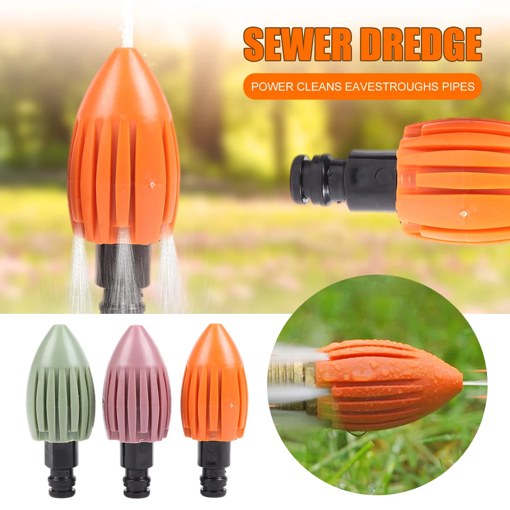 Pipe Dredge Flusher Pipe Water Rocket Pressure Washer Spray Nozzle For Cleaning Inaccessible Pipes Drainage Ditch Outdoor
Pipe Dredge Flusher Pipe Water Rocket Pressure Washer Spray Nozzle For Cleaning Inaccessible Pipes Drainage Ditch Outdoor