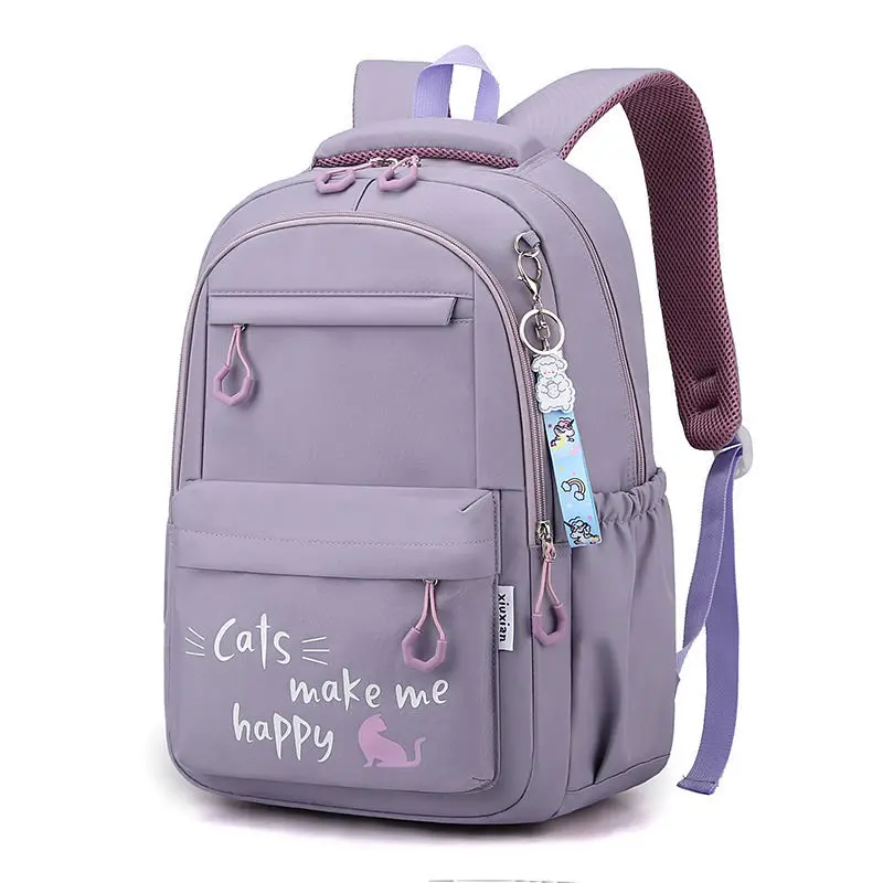 

Школьные ранцы для девочек-подростков, школьный рюкзак для студентов, Женский студенческий портфель с милым котом