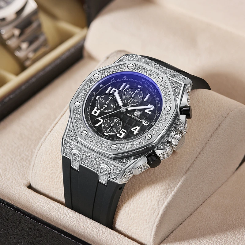 KIMSDUN-Men Luxury AP Full Diamond Multi-Function Waterproof Chronograph Luxury Sports Diamond Casual Fashion Men Quartz Watch 
KIMSDUN-Men Luxury AP Full Diamond Multi-Function Waterproof Chronograph Luxury Sports Diamond Casual Fashion Men Quartz Watch