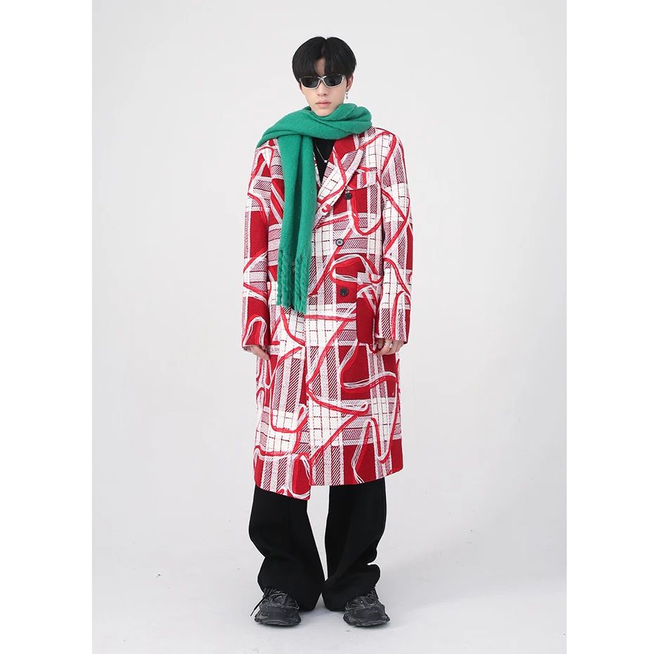 2022 Winter Plaid Trench Coat Men Korean Fashion Long Coats Casual Loose Man Windbreaker Jacket Outwear
2022 Winter Plaid Trench Coat Men Korean Fashion Long Coats Casual Loose Man Windbreaker Jacket Outwear