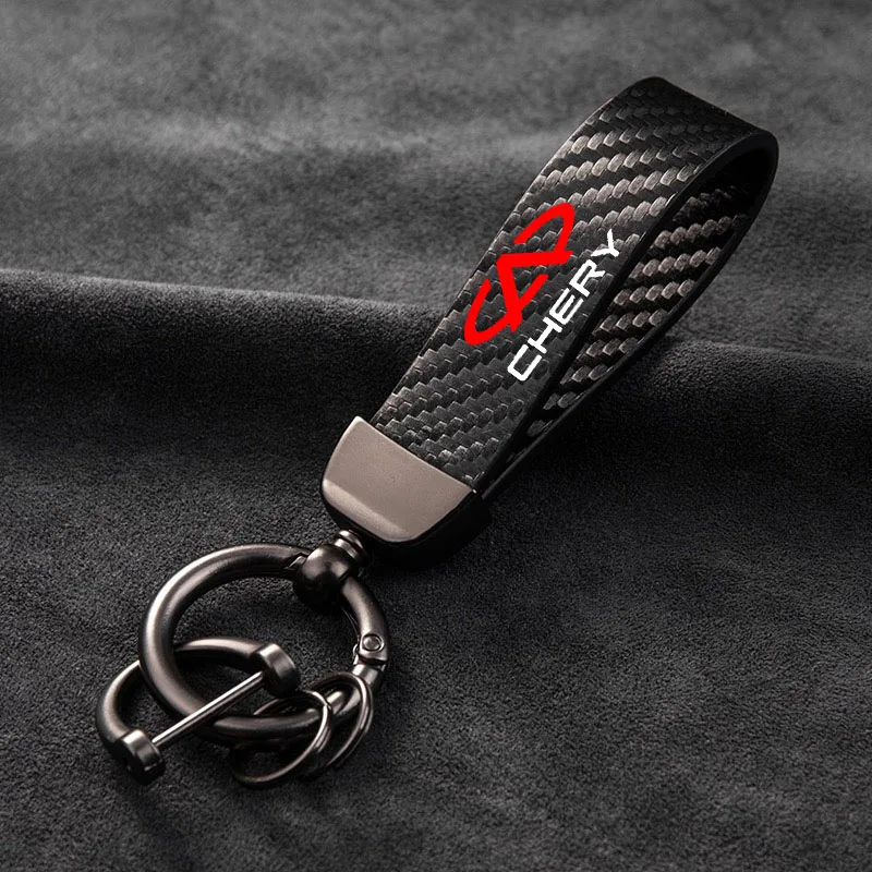 High-Grade Leather Car KeyChain 360 Degree Rotating Horseshoe Buckle Jewelry Key Rings For Chery
High-Grade Leather Car KeyChain 360 Degree Rotating Horseshoe Buckle Jewelry Key Rings For Chery
