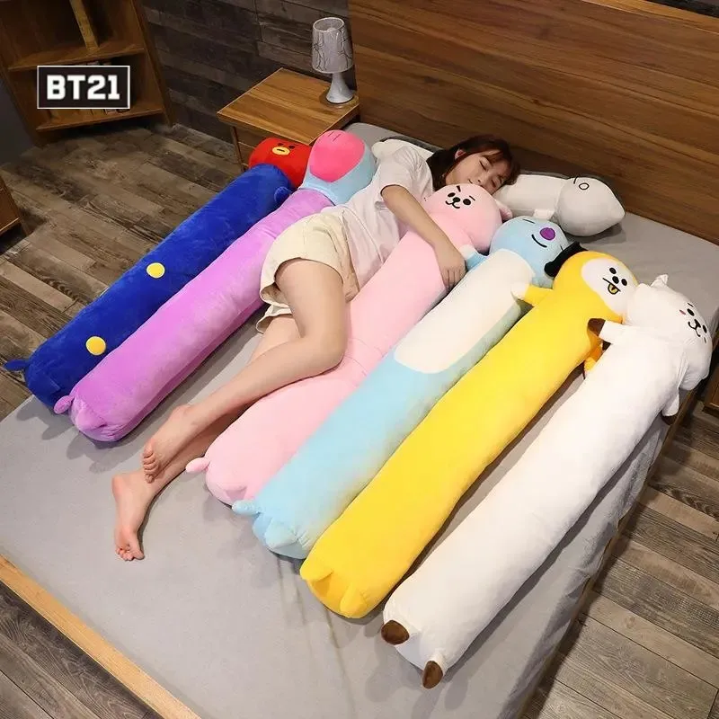 

130Cm Bt21 Plush Pillows Anime Kawaii Baby Tata Rj Chimmy Cooky Shooky Mang Koay Soft Comfortable Long Doll Pillow Couple Gift