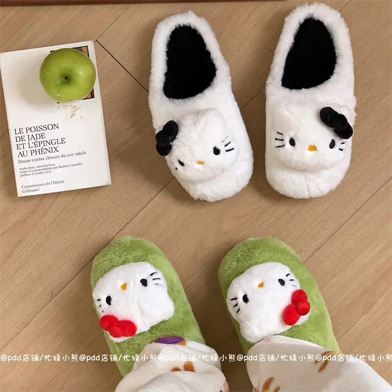 Sanrio Hello Kitty Plush Slippers Cute Cartoon Cotton Slippers Women's Winter Indoor Home Thick Bottom Plush Anti Slip Slippers
Sanrio Hello Kitty Plush Slippers Cute Cartoon Cotton Slippers Women's Winter Indoor Home Thick Bottom Plush Anti Slip Slippers