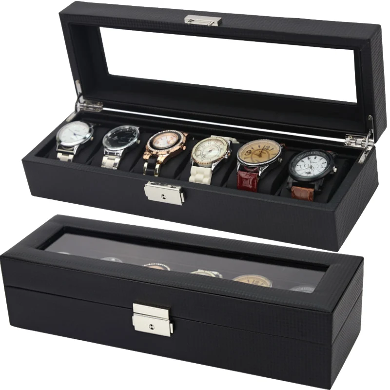 Carbon Fiber 6/10/12 Grids New High Quality Clock Box /Sunglass Storage Or Display Men Ladies Universal Watch Gift Promotion
Carbon Fiber 6/10/12 Grids New High Quality Clock Box /Sunglass Storage Or Display Men Ladies Universal Watch Gift Promotion
