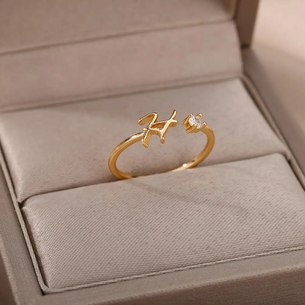 Finger Ring Adjustable Electroplating Rhinestone Geometric Dress Up Fashion Jewelry Rhinestone Alphabet 26 Letter Ring Women
Finger Ring Adjustable Electroplating Rhinestone Geometric Dress Up Fashion Jewelry Rhinestone Alphabet 26 Letter Ring Women