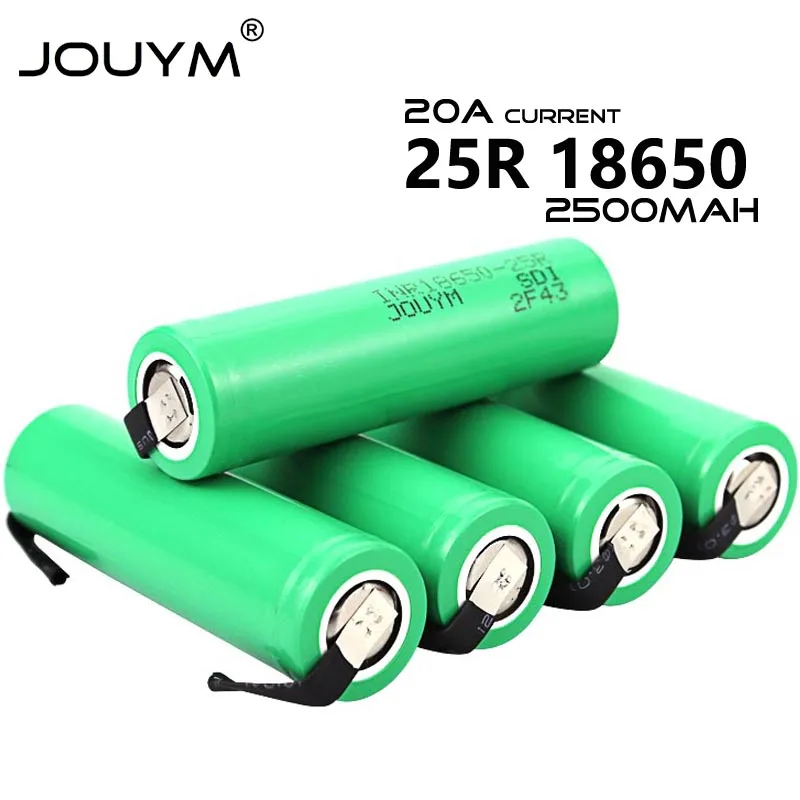 inr 18650 2500mAh 3.6V 18650 Battery 20A High current Li-ion Rechargeable Battery Substitute for Samsung INR18650 25R M Cell
inr 18650 2500mAh 3.6V 18650 Battery 20A High current Li-ion Rechargeable Battery Substitute for Samsung INR18650 25R M Cell