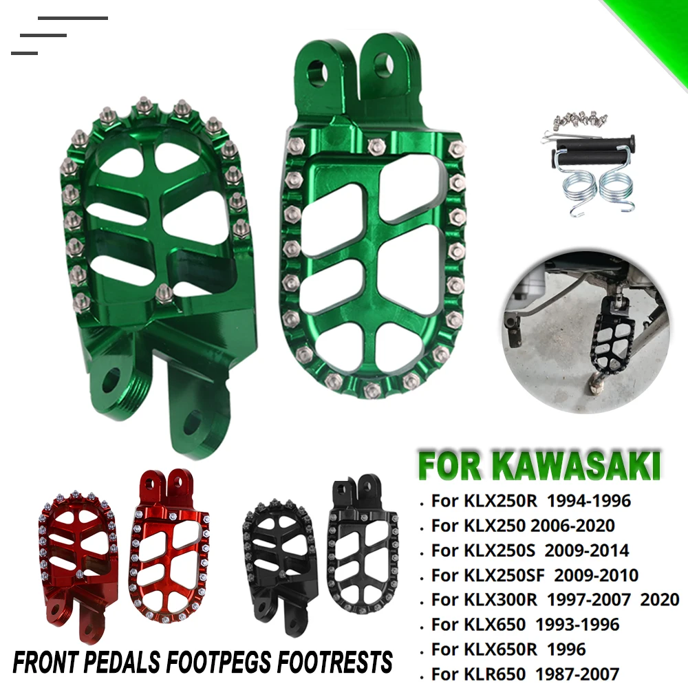 KLR650 FootRest For Kawasaki KLX250 KLX300R KLX650 KLX 250R 250S 250SF 300R 650R Motorcycle Accessories Footpegs Foot Pegs Pedal
KLR650 FootRest For Kawasaki KLX250 KLX300R KLX650 KLX 250R 250S 250SF 300R 650R Motorcycle Accessories Footpegs Foot Pegs Pedal