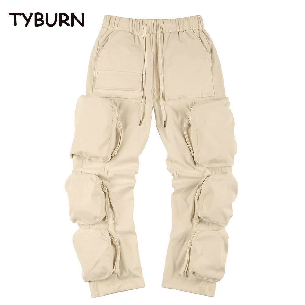 TYBURN Four Seasons Black High Street Machine Wind Zipper Multi Pocket Workwear Pants Men's Hip Hop Relaxed Casual Leggings
TYBURN Four Seasons Black High Street Machine Wind Zipper Multi Pocket Workwear Pants Men's Hip Hop Relaxed Casual Leggings