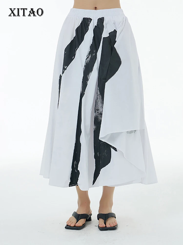 XITAO Asymmetrical Patchwork Skirt Loose Fashion Contrast Color Abstract Pattern Print Women Loose Casual All-match WMD6862
XITAO Asymmetrical Patchwork Skirt Loose Fashion Contrast Color Abstract Pattern Print Women Loose Casual All-match WMD6862
