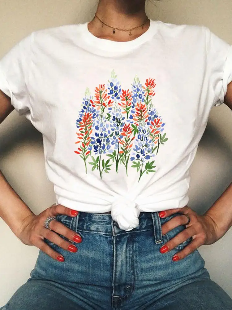 Short Sleeve Casual T-shirts Women Graphic Tee Flower Watercolor Trend 90s Summer T Clothing Print Fashion Female Clothes
Short Sleeve Casual T-shirts Women Graphic Tee Flower Watercolor Trend 90s Summer T Clothing Print Fashion Female Clothes