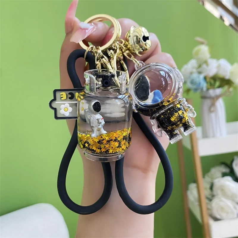 New Acrylic Oil Floating Spaceman Black Gold Key Chain Creative Car Bag Small Pendant Key Chain Wholesale Car Keychain Key Ring
New Acrylic Oil Floating Spaceman Black Gold Key Chain Creative Car Bag Small Pendant Key Chain Wholesale Car Keychain Key Ring
