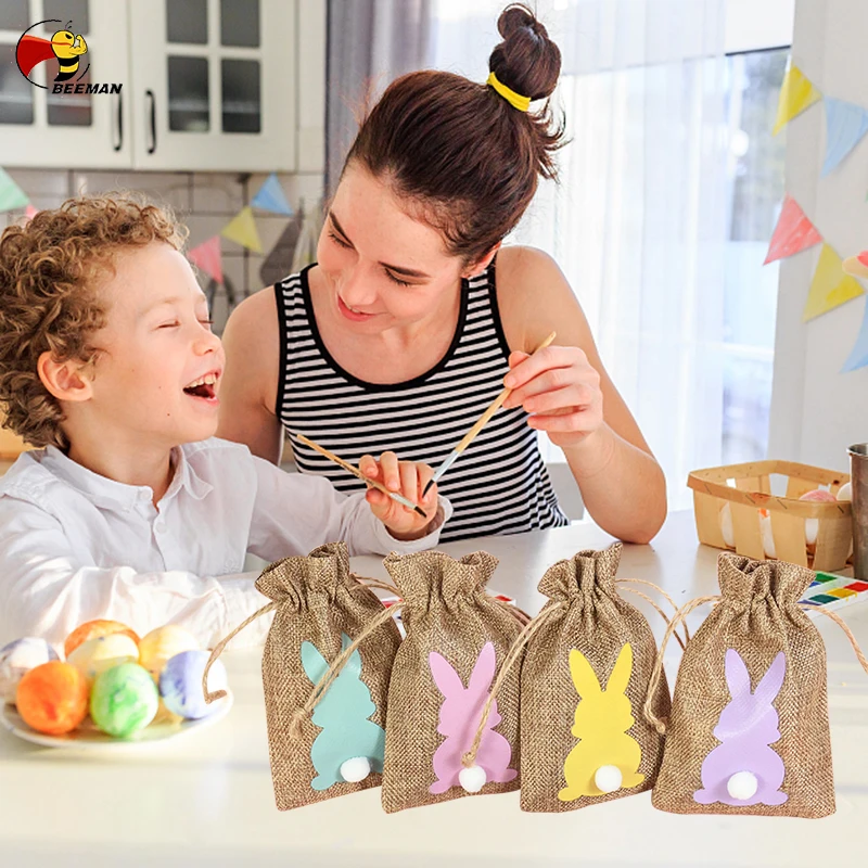 BEEMAN 24Pcs Easter Linen Gift Bag Spring Easter Party Bunny Candy Cookie Bags Kids Birthday Party Decoration Rabbit Pouch
BEEMAN 24Pcs Easter Linen Gift Bag Spring Easter Party Bunny Candy Cookie Bags Kids Birthday Party Decoration Rabbit Pouch