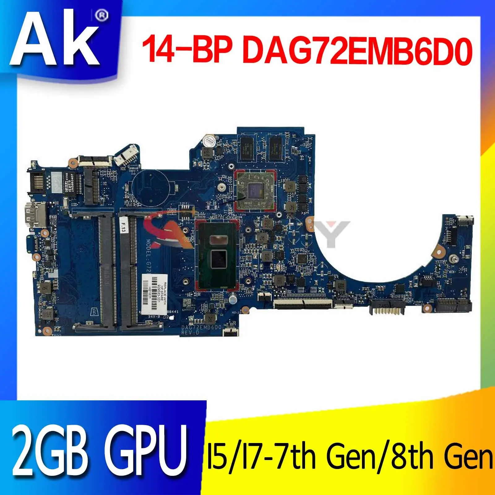 Материнская плата для ноутбука HP 14-bp001TX 14-BP, материнская плата 2 Гб, графический процессор
Материнская плата для ноутбука HP 14-bp001TX 14-BP, материнская плата 2 Гб, графический процессор